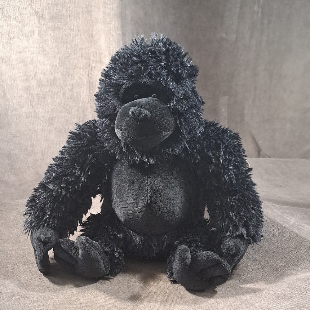 Vintage Gund 320447 Mighty Mo All Black Gorilla Plush Stuffed Animal Toy NWT 11"